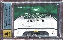 2021 Spectra RetroSpect Autograph Joe Namath BGS 10 Auto 1 of 2 on card auto