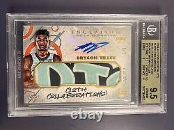 2022-23 Topps Inception OTE Bryson Till Cloth Collaboration Auto RC 1/1 BGS 9.5