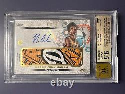2022-23 Topps Inception OTE Naasir Cunningham Ball Auto RC SP 1/4 BGS 9.5
