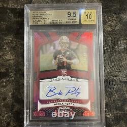 2022 Brock Purdy Auto Certified Rookie Signatures Mirror Red /99 BGS 9.5 Auto 10