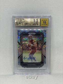 2022 Prizm No Huddle Sam Howell Rookie RC Auto Autograph BGS 9.5 10 Auto POP 3