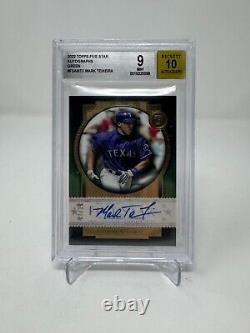 2022 Topps Five Star Mark Teixeira Green Auto BGS 9 Auto 10 Rangers POP 1