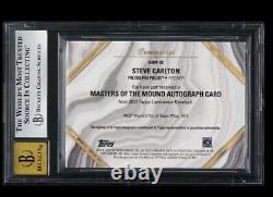 2022 Topps Luminaries STEVE CARLTON /3 BGS 9 Mint 10 Auto Autograph Purple