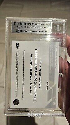2023/24 Topps Chrome Victor Wembanyama Rookie Autograph Auto BGS 9 #CGVW