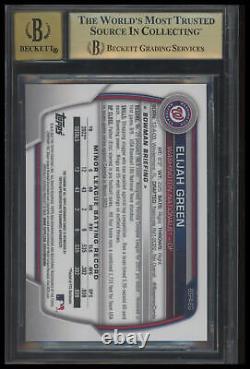 2023 Bowman Sapphire Elijah Green Purple BGS 9.5 Auto /10