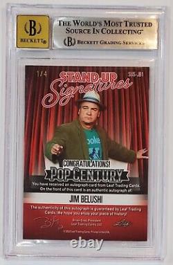 2023 Leaf Pop Century JIM BELUSHI /4 BGS 9 10 Auto Autograph Crystal Orange