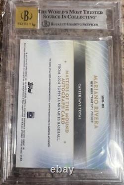 2024 Topps Lum- Masters of the Mound Auto Mariano Rivera /15 BGS 9 Auto 10 Pop 1