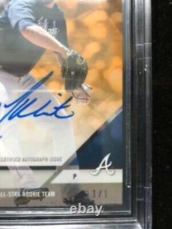 A. J. MINTER 2018 TOPPS NOW ROOKIE TEAM AUTOGRAPH 1/1 AUTO Braves BGS 9.5