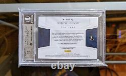 Aaron Judge Rc 2017 Panini Immaculate Carbon Blue Auto 07/10 Bgs 9 Auto 10 Pop 1