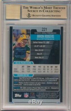 Aaron Rodgers 2005 Bowman Chrome Rookie Autograph Sp Auto #/199 Bgs 9.5 Gem 10