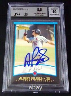 Albert Pujols Auto Rc JSA BGS 8.5 10 Autograph 2001 Bowman #264 Rookie Signed