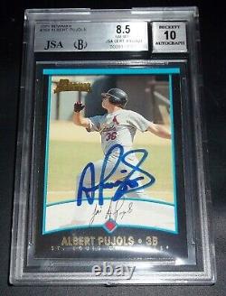 Albert Pujols Auto Rc JSA BGS 8.5 10 Autograph 2001 Bowman #264 Rookie Signed