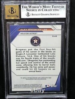 Alex Bregman 2016 Bowmans Best Green Refractor Autograph RC #/99 BGS 9 AUTO 10