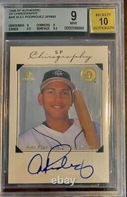 Alex Rodriguez 1998 UPPER DECK SP AUTHENTIC CHIROGRAPHY AUTOGRAPH BGS 9 Auto 10