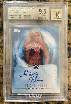 Alexa Bliss 2017 WWE Undisputed BGS 9.5 10 Auto Autograph / 199