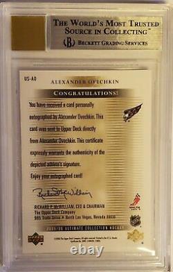 Alexander Alex Ovechkin 2005-06 Ud Ultimate Collection Auto Rc Bgs 9 Mint