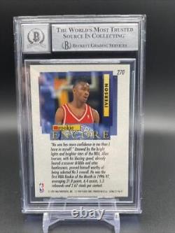 Allen Iverson Autographed RC 1996-97 Fleer Ultra Rookie Encore BGS Auto Grade 10