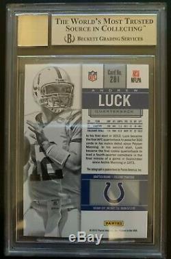 Andrew Luck Rookie Autograph BGS 9.5 10 2012 Panini Contenders 201 RC Auto Colts