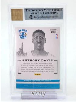 Anthony Davis 2012-13 Threads Rookie Autograph Hornets Rc Auto Bgs 9