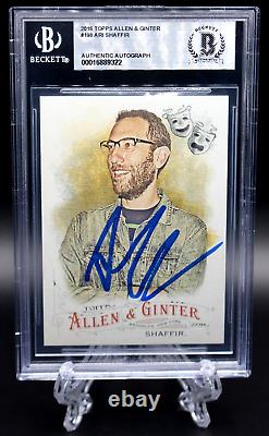 Ari Shaffir Signed 2016 Topps Allen & Ginter Card #198 Slabbed Auto Beckett Bgs