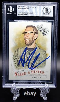 Ari Shaffir Signed 2016 Topps Allen & Ginter Card #198 Slabbed Auto Beckett Bgs