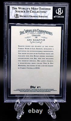 Ari Shaffir Signed 2016 Topps Allen & Ginter Card #198 Slabbed Auto Beckett Bgs