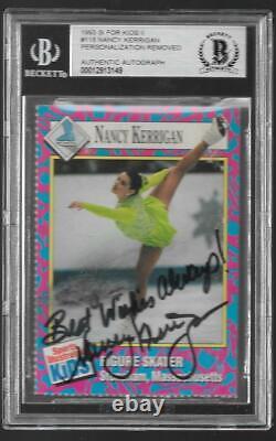 BGS 1993 SI Kids NANCY KERRIGAN Rookie AUTOGRAPH, Girls Figure Skating AUTO #118