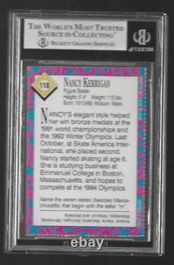 BGS 1993 SI Kids NANCY KERRIGAN Rookie AUTOGRAPH, Girls Figure Skating AUTO #118