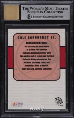 BGS 9 10 Dale Earnhardt Jr Auto ON CARD 2001 Press Pass Signings #12 Autograph