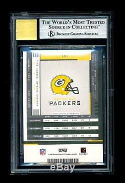 BGS 9 2005 Playoff Contenders Aaron Rodgers Rookie RC SUBS 9,9.5,9,9 Auto 10
