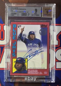 BGS 9 2019 Topps Vladimir Guerrero Red /25 Rookie Autograph 1984 Auto #84AVG