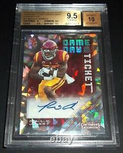BGS 9.5 10 Autograph Rc Ronald Jones Auto 2018 Contenders Cracked Ice Rookie /23