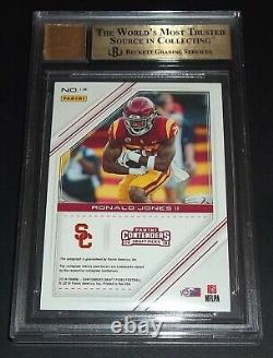 BGS 9.5 10 Autograph Rc Ronald Jones Auto 2018 Contenders Cracked Ice Rookie /23