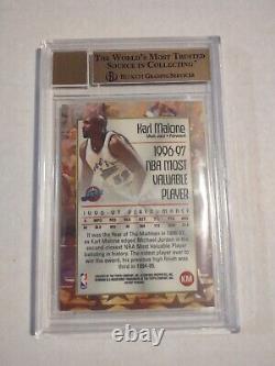 BGS 9.5 10 GEM 1997-98 Bowman's Best Karl Malone MVP Auto Autograph #KM Jazz