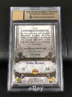 BGS 9.5 10 Kobe Bryant 2006-07 UD Ultimate Collection Autograph Signatures Auto