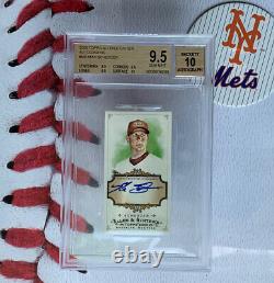 BGS 9.5 2009 Topps Allen & Ginter MAX SCHERZER Autograph 10 AUTO A&G Mini Mets