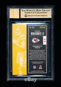BGS 9.5 2017 Panini Contenders Patrick Mahomes Rookie RC Auto 10 INVEST NOW