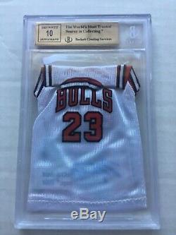 BGS 9.5 Michael Jordan 2007/08 Ultra SE Mini Jersey Auto UDA Chicago Bulls