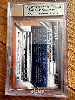 BGS 9 Autograph 10 Pete Alonso 2016 Bowman Chrome Auto