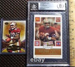 BGS BAS Authentic Autograph 1986 McDonalds 49ers Gold Tab #16 Joe Montana Auto