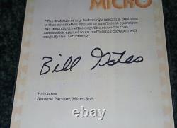 BILL GATES SIGNED 1976 MICROSOFT LETTER BGS BAS BECKETT AUTOGRAPH / AUTO in SLAB