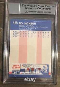 BO JACKSON? 1987 Fleer AUTO Signed Autograph BGS/BAS 10 Auto Rookie RC
