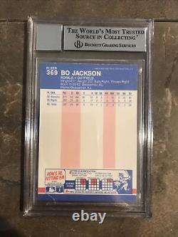 BO JACKSON? 1987 Fleer AUTO Signed Autograph BGS/BAS 10 Auto Rookie RC