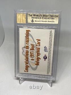 Bartolo Colon BGS 9.5 /10 Autograph INSERT 1996 Best Rookie HARD AUTO POP 3