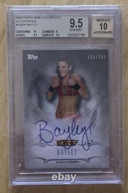 Bayley 2016 WWE Undisputed NXT Auto /299 BGS 9.5 10 Rookie Autograph RC Auto