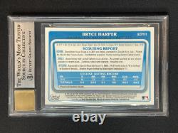 Bgs 9/10 Bryce Harper On Card Auto Autograph 2011 Bowman Chrome Prospect #bcp111
