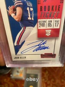 Bgs 9.5 Very Nice Auto 10 Panini Contenders Josh Allen 2018 Rookie Hot Card