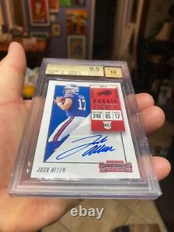 Bgs 9.5 Very Nice Auto 10 Panini Contenders Josh Allen 2018 Rookie Hot Card