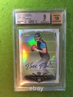 Blake Bortles AUTO REFRACTOR #/75 ROOKIE CARD 9 BGS 9.5 x3 AUTOGRAPH 2014 Chrome