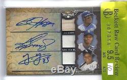 Bo jackson auto ken griffey jr auto pop 1/1 frank thomas autograph BGS 9.5 with10